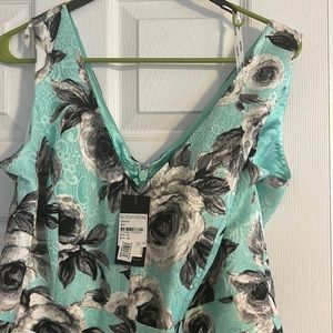 Full skirted floral dress